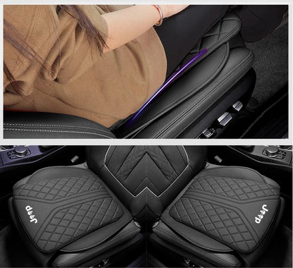 Car Seat Cushion For Jeep Rengade Compass Patriont Grand Cherokee 3D Embroidered Seat Protector Pad Front & Rear Seat Covers