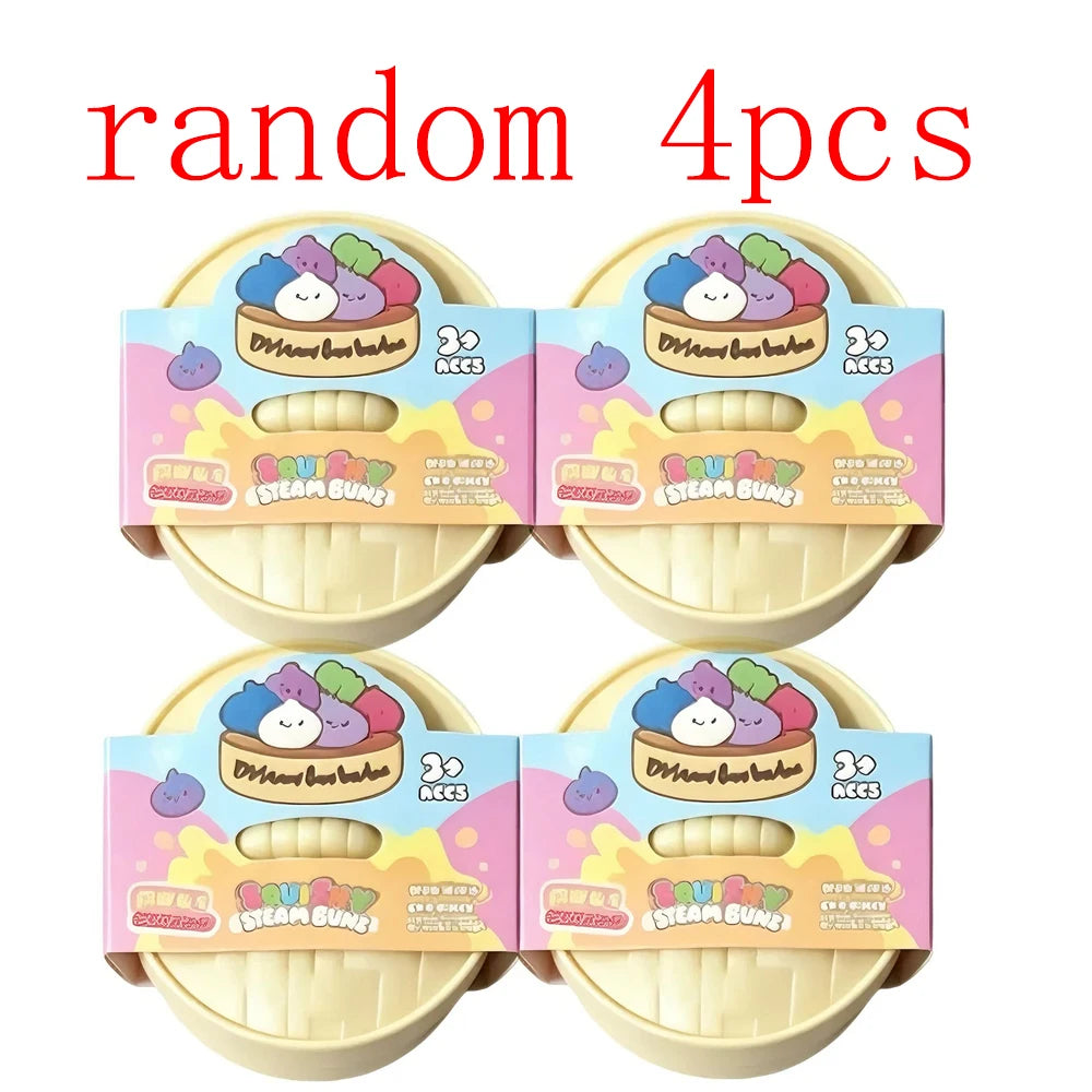 Blind Box Colorful Simulated Dumpling Squishy Relaxing Relieve Anxiety Antistress Enhance Happiness Rebound Squeeze Reliever Toy