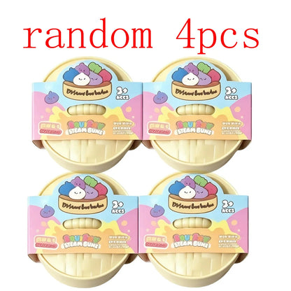 Blind Box Colorful Simulated Dumpling Squishy Relaxing Relieve Anxiety Antistress Enhance Happiness Rebound Squeeze Reliever Toy