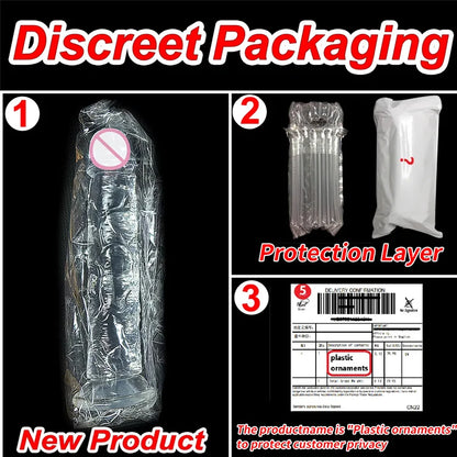 Realistic Anal Butt Plug Soft Jelly Dildo Suction Cup G Spot Anal Vaginal Masturbators Penis Dick Adult Sex Toys For Women Men
