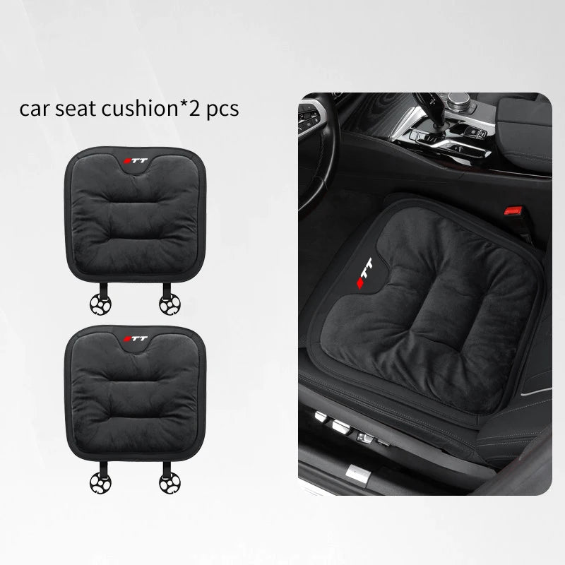 Car Seat CushionFor Audi TT Warm Flannel Thick Plush Universal Rear Seat Backrest Protector Cover