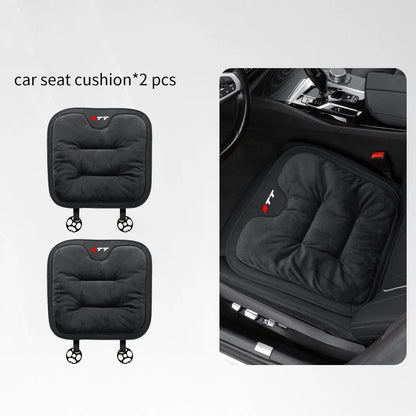 Car Seat CushionFor Audi TT Warm Flannel Thick Plush Universal Rear Seat Backrest Protector Cover