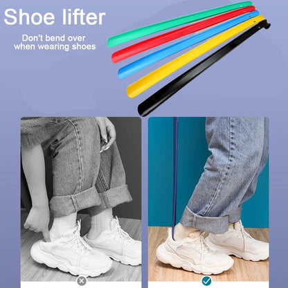 59cm Plastic Extra Long Shoehorn Hotel Household Shoe Wearer Shoes Lifter Shoes Spoon Lazy Does Not Bend Shoe Draw Helper