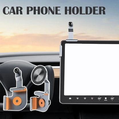 For Tesla Model 3/Y/S/X Car Phone Holder Mount Adjustable Magnetic Phone Holder Car Screen Side Phone Support Frame
