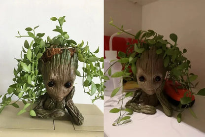 Groot Flower Home Decoration Vases Multifunction Groot Flower Pot Ornaments Arrangement Action Character Figurine Pen Holder