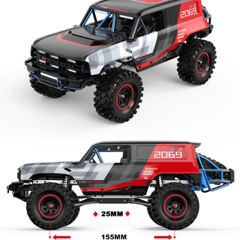 1/18 Scale 4WD Brushless RC Car H18P Off-Road Climbing Vehicle Remote Control Model Toy for Adventure Play