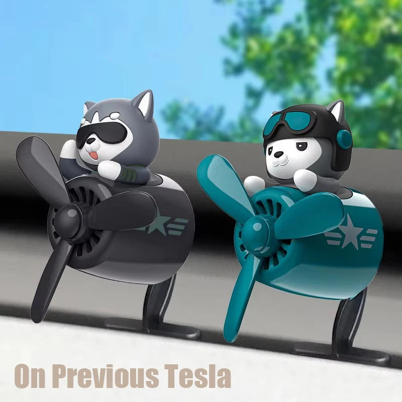 No perfume DIY fragrance car decoration For Tesla Model 3/Y rotating ornament air freshener vent clip aroma diffuser accessories