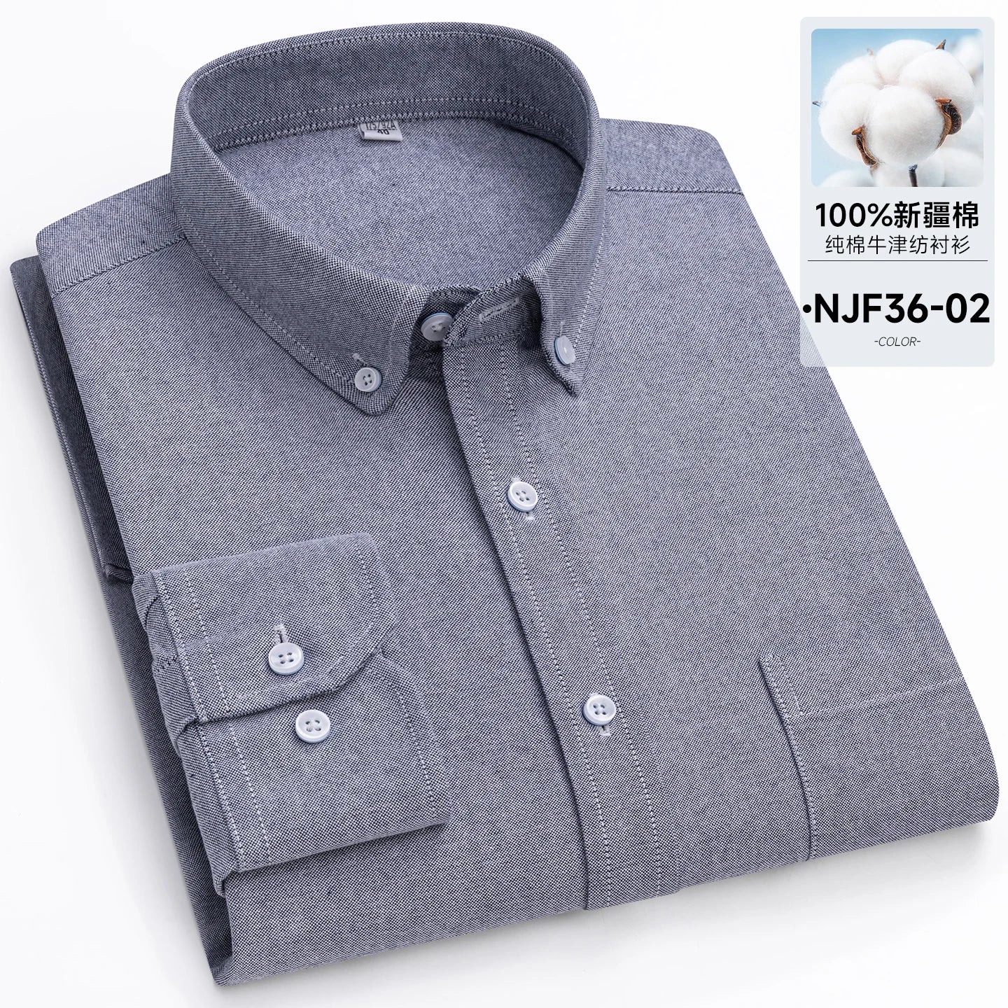 New in Tops Pure Cotton Oxford Plaid Striped Shirts For Men Long Sleeve Classic Business Formal Slim Fit Casual Designer Clothes