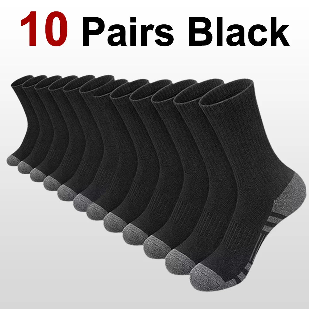 10/20/30 Pairs Men Outdoor Sports Socks Anti Odor Sweat Absorbing Breathable Comfortable Basketball Cycling Running Casual Socks
