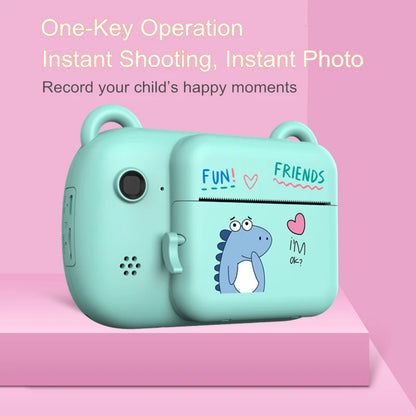 Kids Digital Camera Dual Instant Printing Wireless Inkless Photo Camera for Children