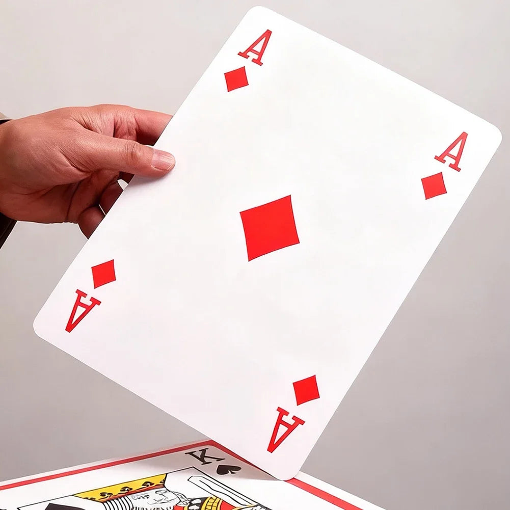 2/4/6/9x Larger 54 Cards Super Jumbo Oversized Playing Cards Birthday Party Favors Adult and Family Board Games Photo Props