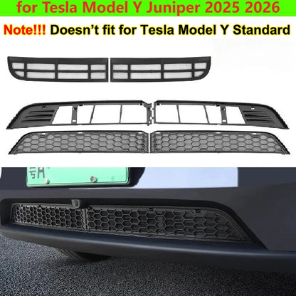 For Tesla Model Y Juniper 2025 2026 Inner Vent Grille Front Lower Bumper Anti Insect Net YL Mesh Air Inlet Anti Dust Proof Cover