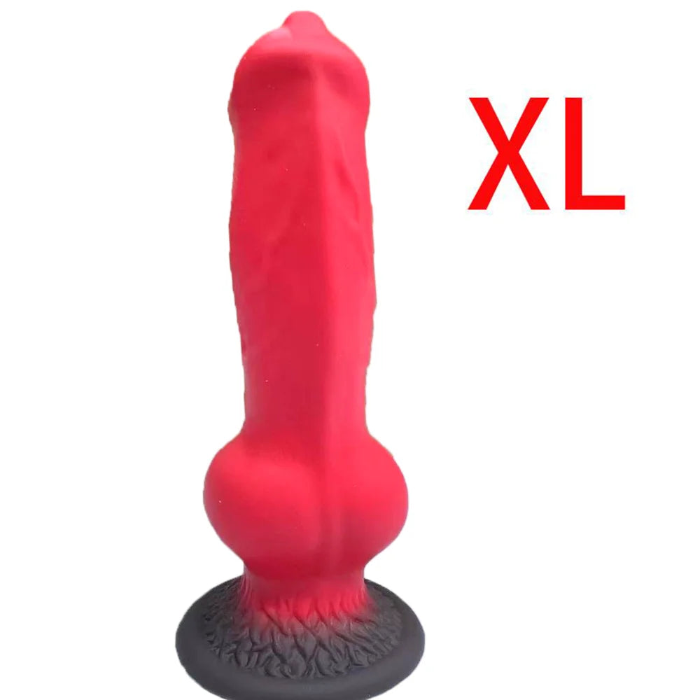 Huge Animal Dildo Anal Plug Sex Toy for Men Women Adult Supplies Large Butt Plug Dog Dildos with Suction Cup Vaginal Masturbator