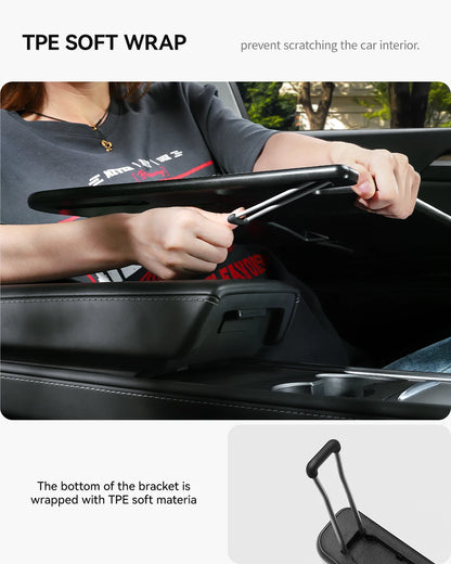 YZ Table Desk For Tesla Model 3 Y X S Highland Juniper 2021-2025 Car Steering Wheel Laptop Tray Food Desk Portable Office Table