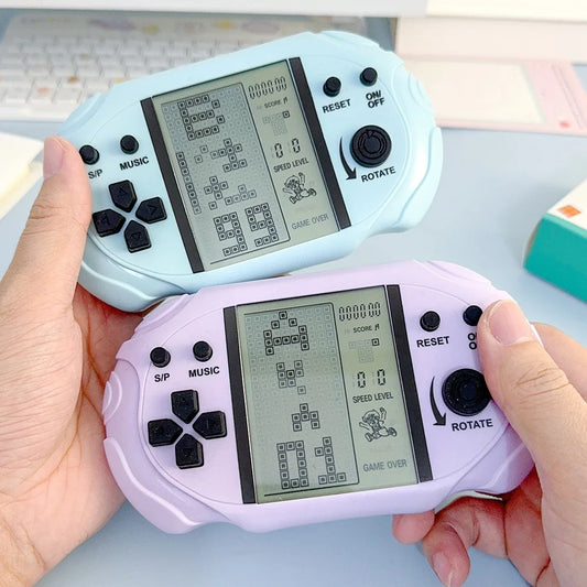 1/2/3 PCS Handheld Brick Game 26 Games Macaron Color Kids Giveaway Prize Small Toy