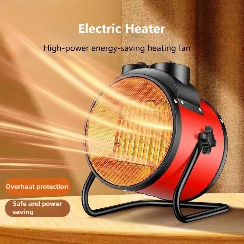 Portable 2000W Space Heater with Fan 2 Heat Settings Adjustable Thermostat Fan Mode Tip Over Overheat Protection for Indoor