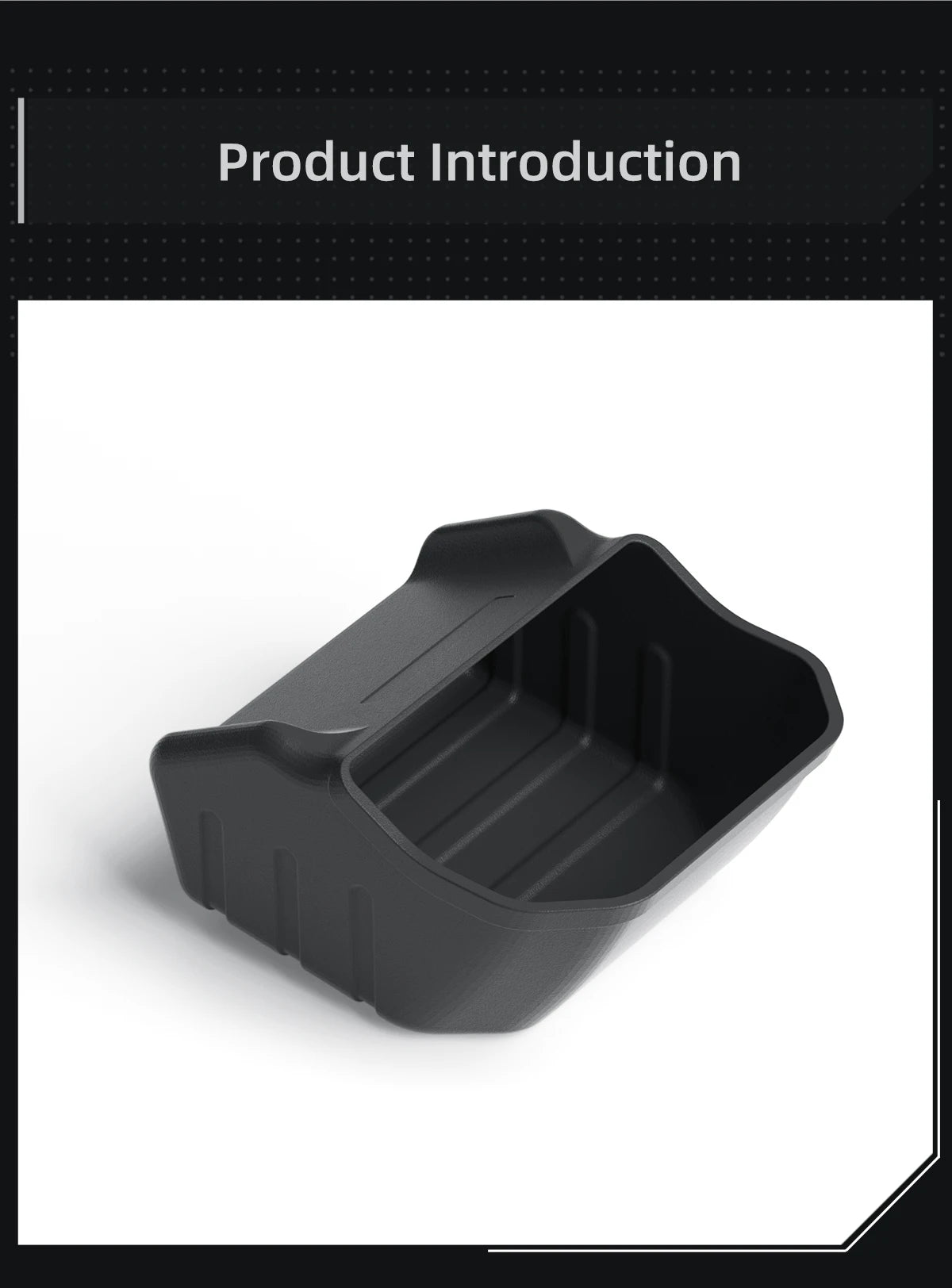 For Tesla Model 3 Highland 2025 Rear Seat Storage Box Below The Rear Air Outlet Rear Seat Organizer Tray Car Accessories 2024