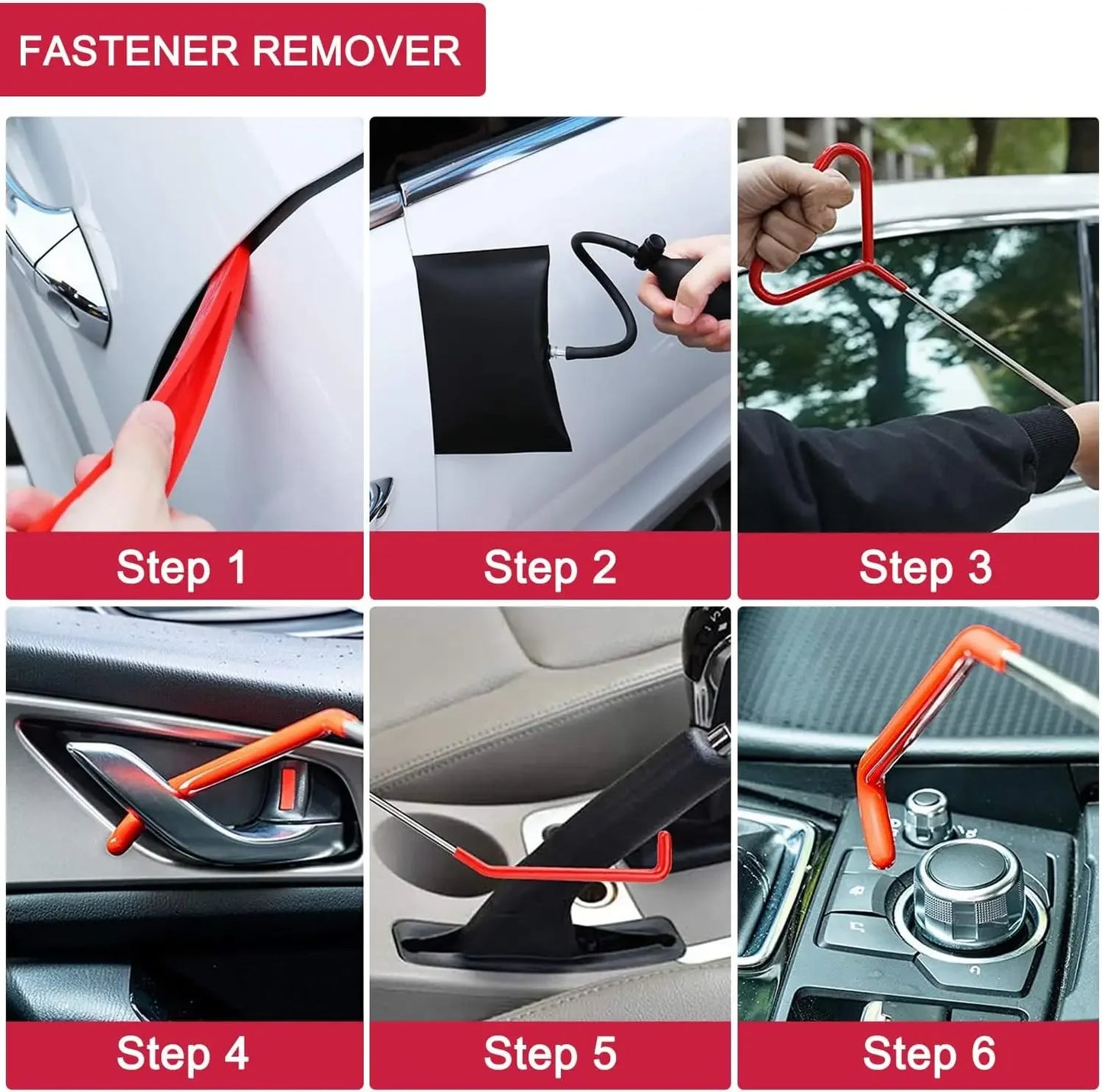 Car Window Door Emergency Open Key Lost Lock Out Unlock  Auto Tools Kit Air Wedge Bag Pump Open Unlock Kit for Car Truck