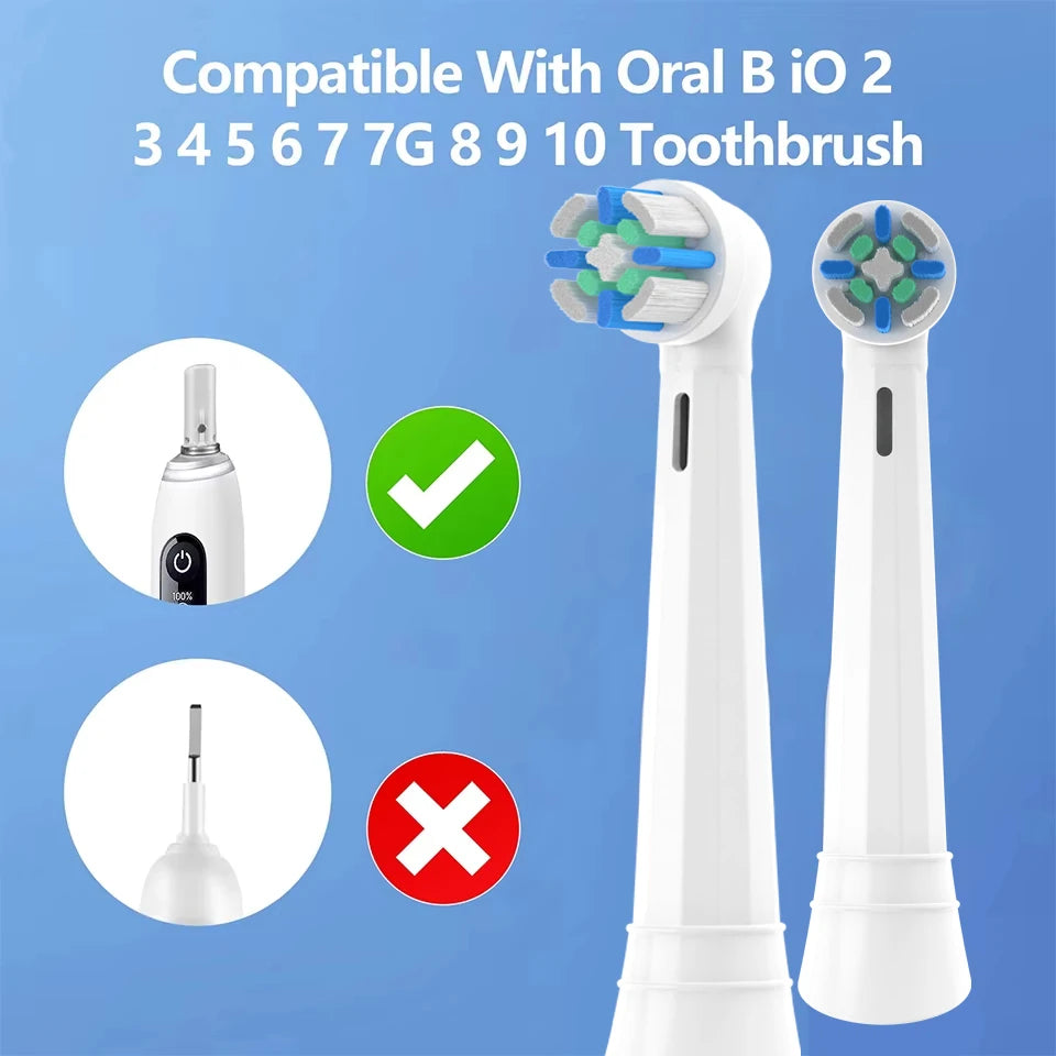 Replacement Toothbrush Heads Compatible with Oral B iO A-level Brush Heads for iO 2/3/4/5/6/7/8/9/10 Individually Packaged