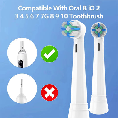 Replacement Toothbrush Heads Compatible with Oral B iO A-level Brush Heads for iO 2/3/4/5/6/7/8/9/10 Individually Packaged