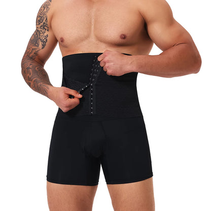 2 in 1 Mens Body Shaper Tummy Control Compression Shorts Waist Trainer Shapewear Butt Lifter Anti Chafing Boxer Underwear New in