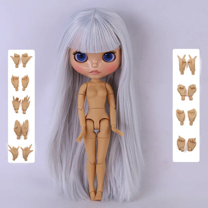 ICY DBS Blyth Doll 1/6 Joint 30cm tan Skin Glossy Face Female Set Doll BJD Toy Gift