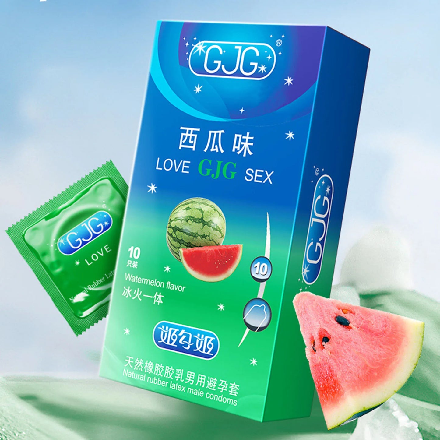 10pcs Fruit Flavor Ultra Thin Condoms Adults Toys For Men 18+ Extra Lubricated Penis Sleeve Male Delay Enhancement Sex Products
