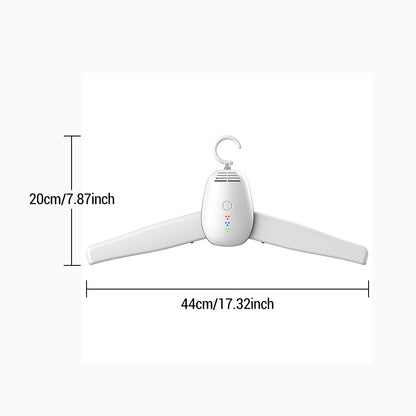 1/2 Portable Electric Clothes Dryer Hanger Warmer 220V Outdoor Travel Garment Clothing Shoes Heater Quickly Drying & Sterilizing