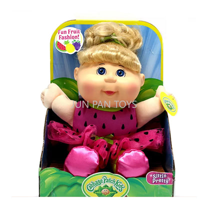 Cabbage Patch Kids Sittin' Pretty Babble 'n Sing Toddler Fun Fruit Fashion 9 Singing Along Songs Soft Doll Girl Birthday Toy 1pc
