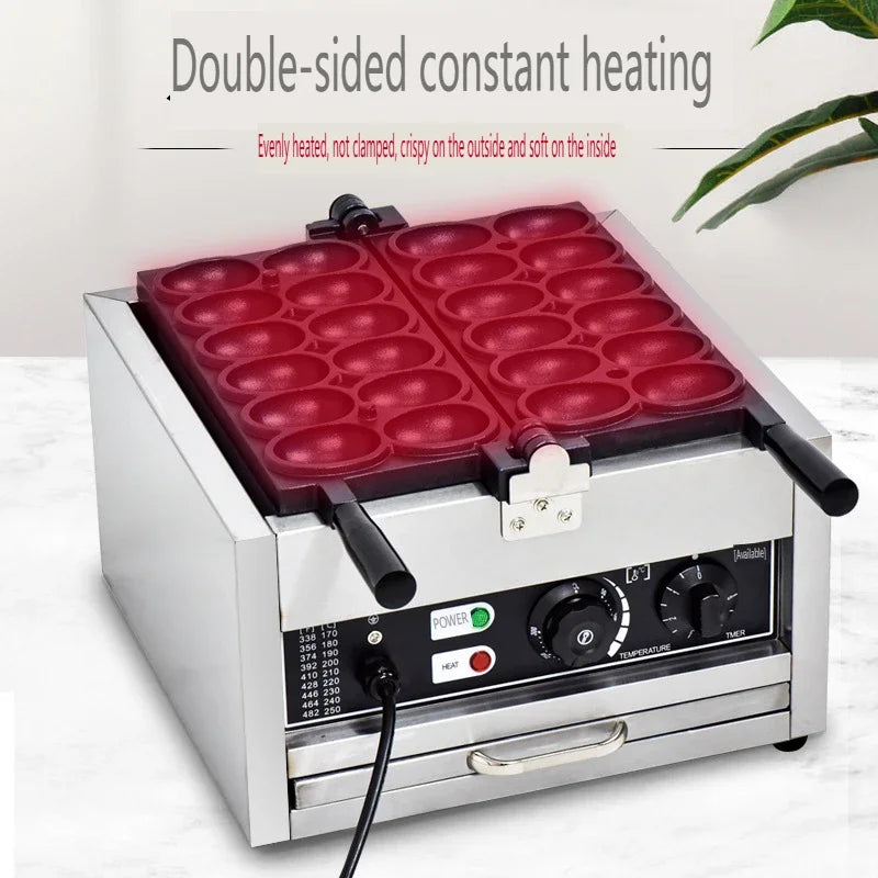 HomeWise FY-153 12 Eggs Waffle Machine Waffle Maker Bread Smiling Mold Street Snack Machine 110V 220V Electric/Gas Waffle Maker