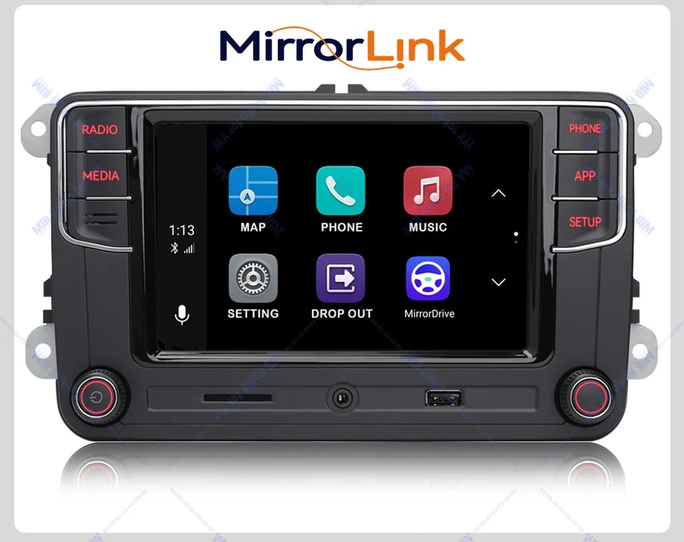 NONAME RCD330 Plus Carplay Car Radio Android Auto MIB Navigator Player 6RF035187F for VW Tiguan Golf 5 6 MK5 MK6 Passat Polo