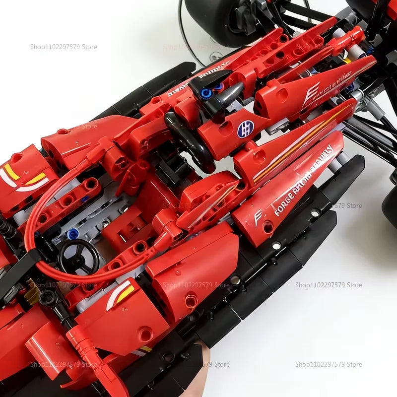 Speed Racing Car Building Blocks Set 1:10 Scale DIY Model Kit for Kids and Adults Collectible Race Car Toys 1200pcs Gift Display