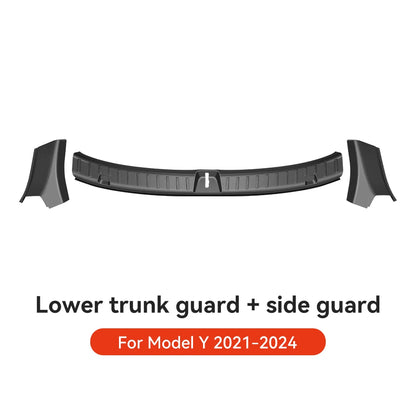 YZ For Tesla Model Y Juniper 2026 Trunk Sill Plate Protector TPE Rubber Protector Tesla Threshold Bumper Pad Prevent Scratching