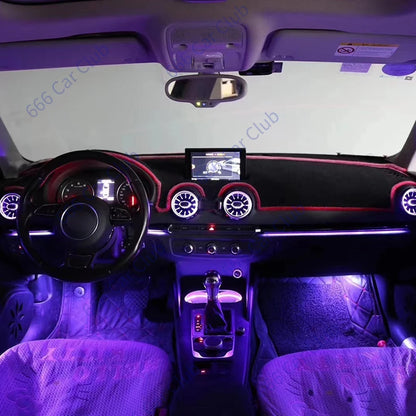 256 Colours Air Vents For Audi A3 S3 RS3 8V 8Y 8P 2004-2020 Car Dashboard Ambient Light LED Air Conditioner Outlet Nozzle Lamp