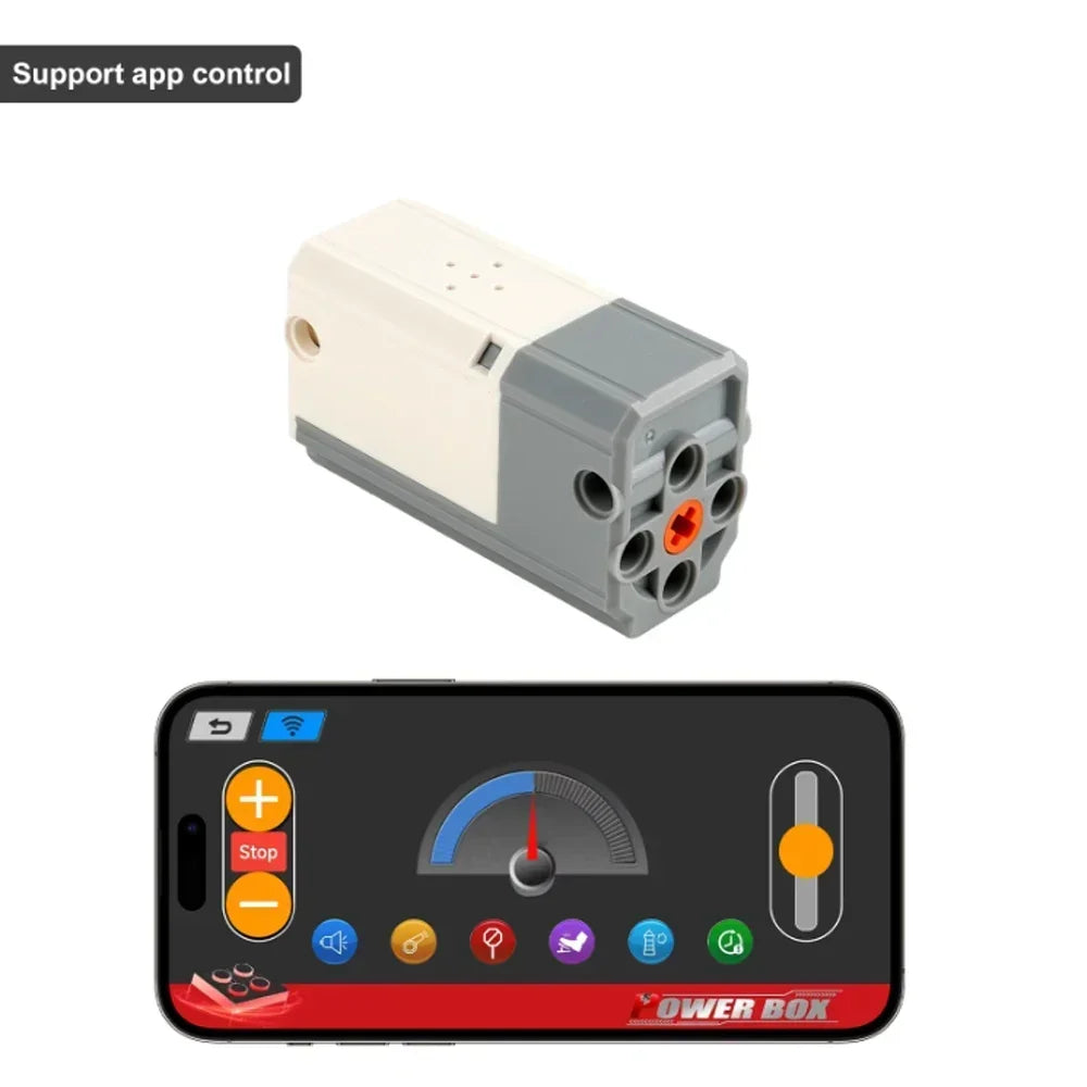 MOC Bluetooth-Pair Rechargeable Block M Motor 8883 APP Control Lithium Battery Motor with Legoeds Building Blocks PF Car Train
