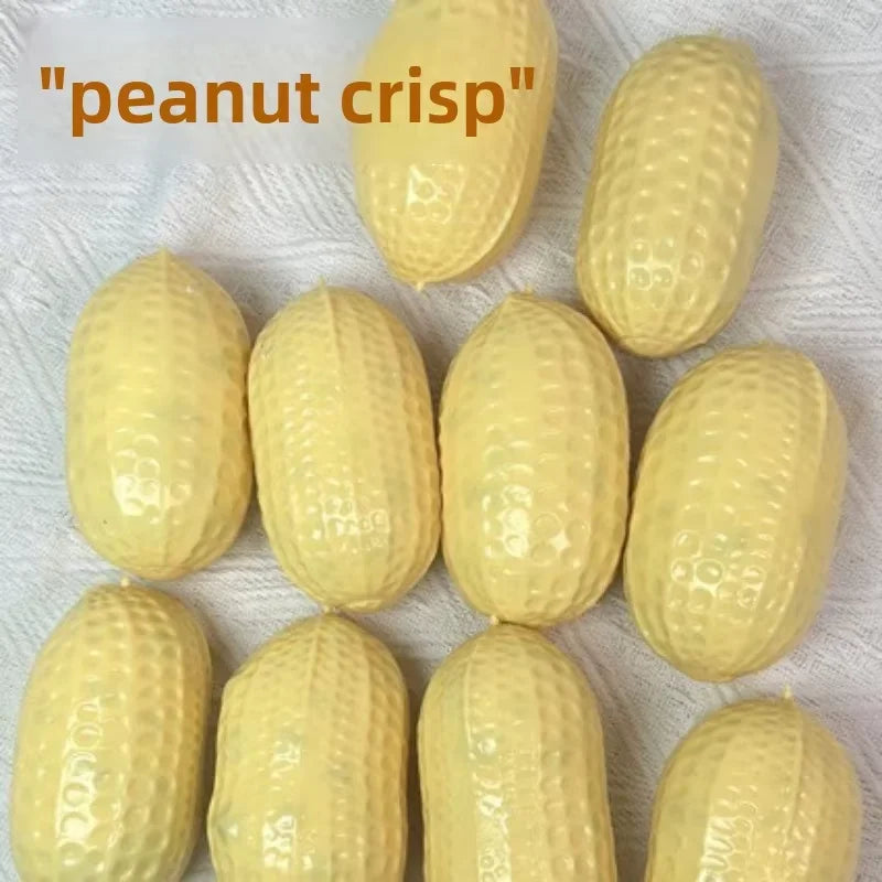 Realistic Peanut Shaped Squeeze Ball, Soft TPR Stress Relief Squishy Fidget Toy