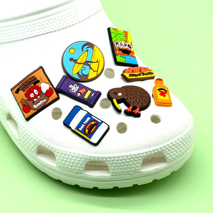 1/50/90pcs Australia Style Shoe Accessories Charms Koala Kangaroo Shoe Decoration for Sandals Food Fits All Clogs Kids Gift