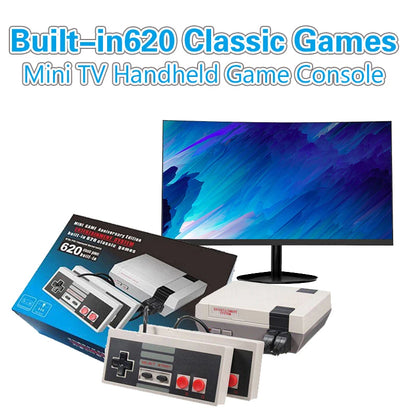 Retro Family Video Game Console For FC Home Game Player AV Output Built in FC620 Classic Game with wired Gamepad For Children