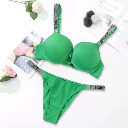 V Soft Versatile Shapewear Sexy Lingerie Bra and Panty Set Push Up Women's Fashion Lingerie Set Sexy Breathable