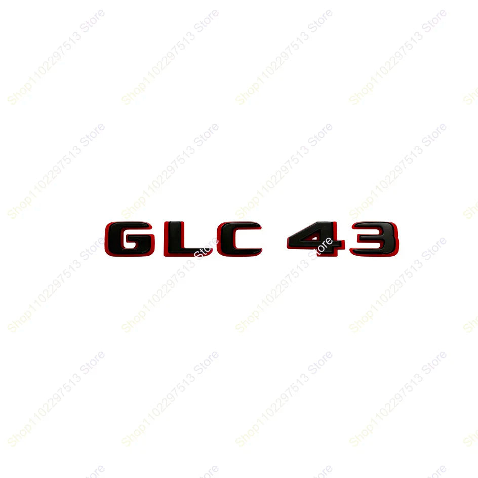 2024 New style Two tone Letters Numbers GLC43 GLC63 GLS63s Emblem for  X253 Car Trunk Nameplate Logo Sticker