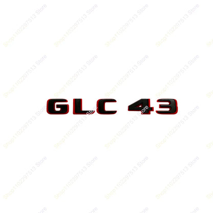 2024 New style Two tone Letters Numbers GLC43 GLC63 GLS63s Emblem for  X253 Car Trunk Nameplate Logo Sticker