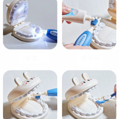 Simulation Dentist Box Doctor Pretend Role Play Kit Educational Game Pretent Play Toys Stethoscope Doctor Set Blue/Pink