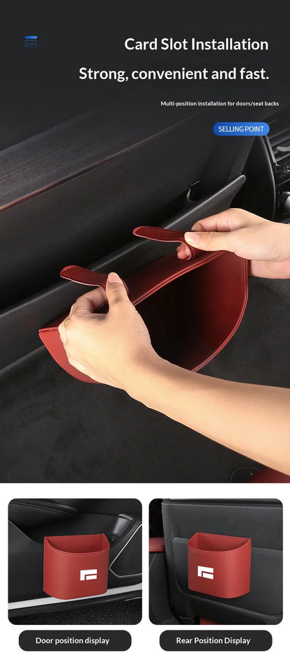 Suitable for Rox 01 ADAMAS car trash can suspension storage box car door side cup holder umbrella bucket storage box