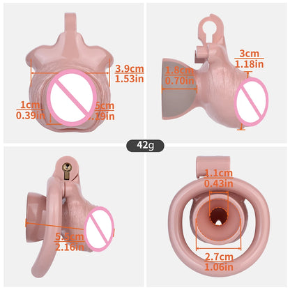 FRKO Lightweight Mens Chastity Strap Cage 4 Size Lockcock Rings Negative Chastity Insert BDSM Adult Games CBT Sex Toys 정조대 18+