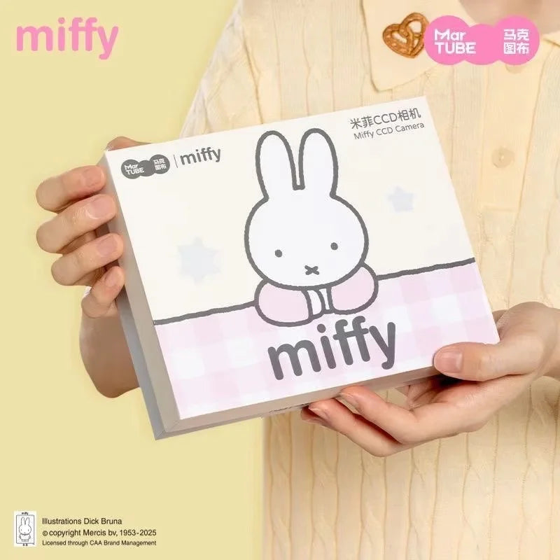 Miffy Martube Ccd Digital Camera 180 Flip Screen Mini Kids Camera Built-In Fill Light Filters Cute Anime Peripheral Girls Gifts