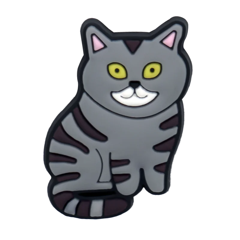 1/50/100pcs Cat Shoe Charms Sphinx Orange Cat Pins for Shoe Accessories Cute Decorations for Kids Women Clog Buckle Ornament