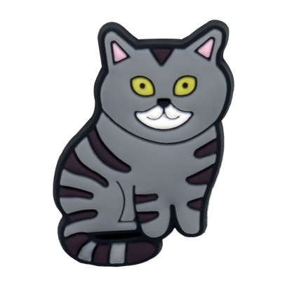 1/50/100pcs Cat Shoe Charms Sphinx Orange Cat Pins for Shoe Accessories Cute Decorations for Kids Women Clog Buckle Ornament
