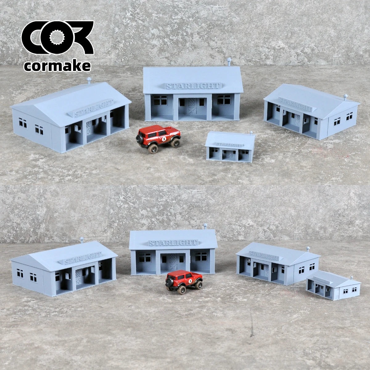 Assembly Architectural Model Cafe Coffee House Shop Building Railway Railroad Diorama Scale Model Kit HO O 1/64/72/87/150