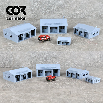 Assembly Architectural Model Cafe Coffee House Shop Building Railway Railroad Diorama Scale Model Kit HO O 1/64/72/87/150
