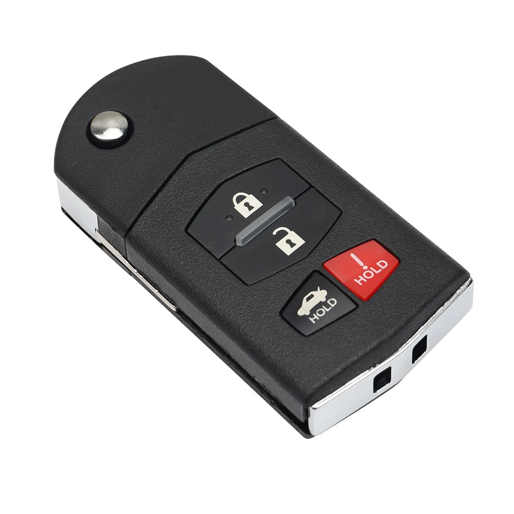 Okey Remote Flip Car Key 315Mhz 4D63 AFTS Chip For Mazda 2 3 5 6 8 CX-7 CX-9 MX-5 BGBX1T478 SKE125-01 Fob 3/4 Buttons